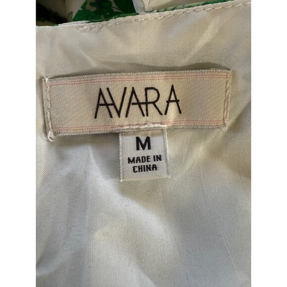 AVARA Women's Brianna Spaghetti Strap Floral Print Midi Dress Green Size Medium - Picture 2 of 15